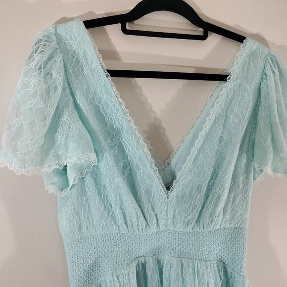 Alice and Olivia Gown Powder Blue NWT MSRP $595 - Picture 7 of 12